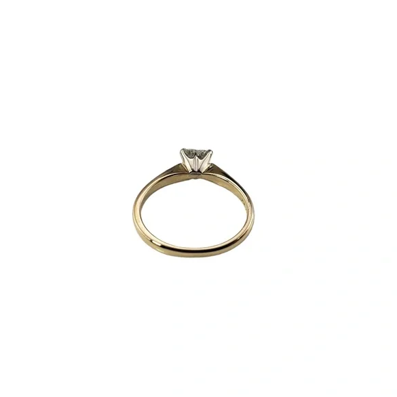 14 Karat Yellow Gold Heart Shaped Diamond Engagement Ring #15689